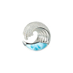 Larimar Ocean Wave Brooch Brooch Island by Koa Nani 