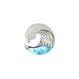 Larimar Ocean Wave Brooch Brooch Island by Koa Nani 