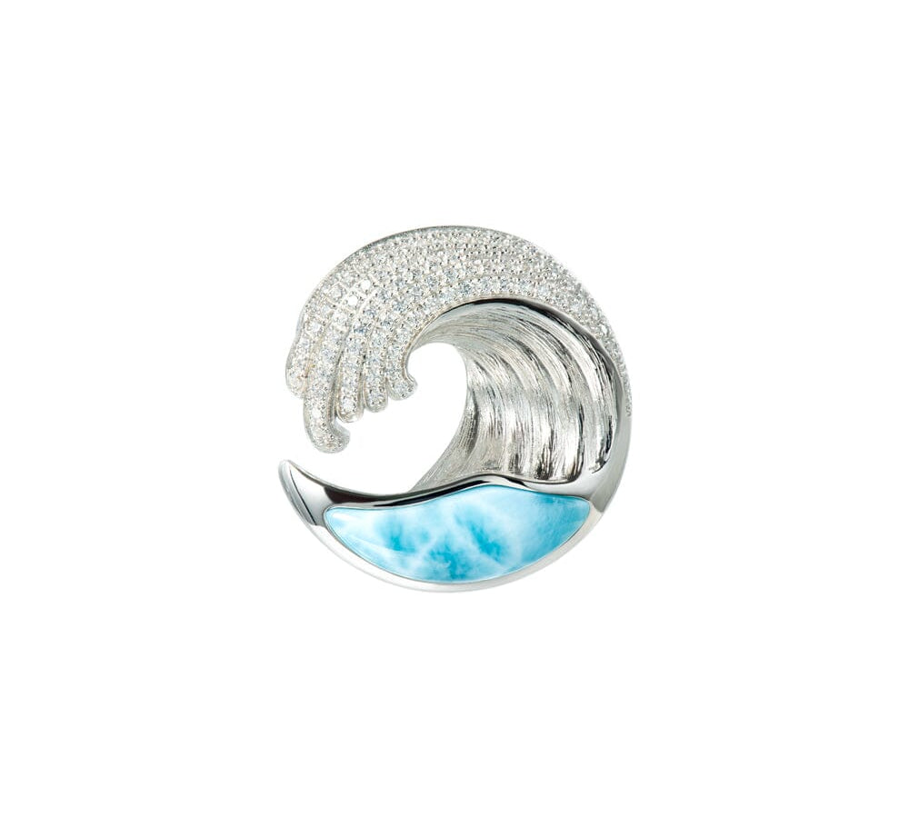 Larimar Ocean Wave Brooch Brooch Island by Koa Nani 