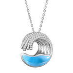 Larimar Ocean Wave Pendant Pendant Island by Koa Nani Small 