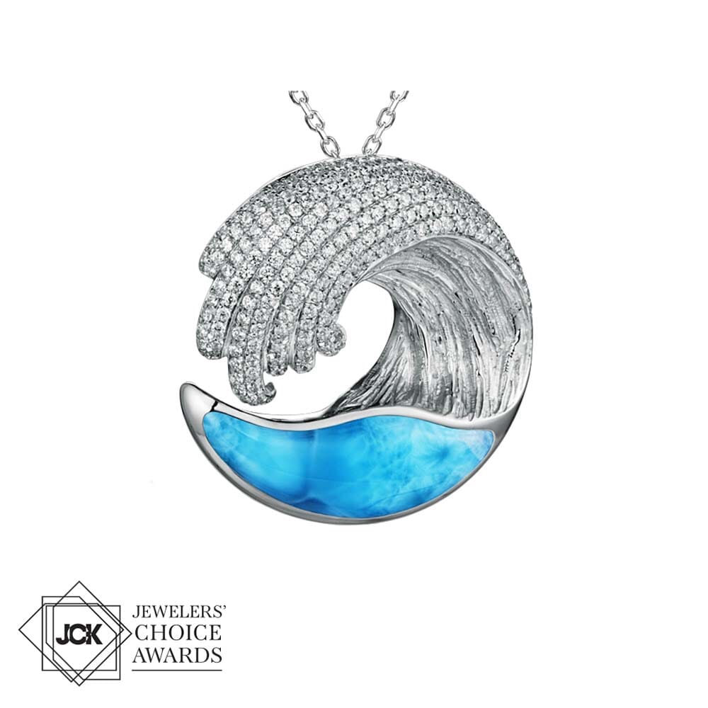 Larimar Ocean Wave Pendant Pendant Island by Koa Nani 