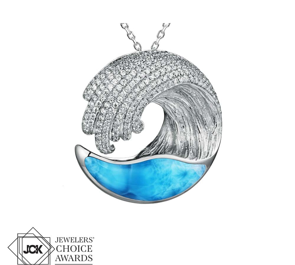 Larimar Ocean Wave Pendant Pendant Island by Koa Nani 