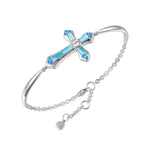 Larimar & Opal Ke'a Cross Bracelet Bracelet Island by Koa Nani 