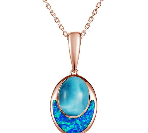 Larimar & Opal Moonrise Pendant Pendant Island by Koa Nani 