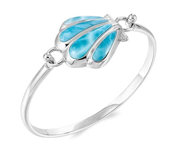 Larimar Oyster Shell Converta Bangle Bangle Island by Koa Nani 