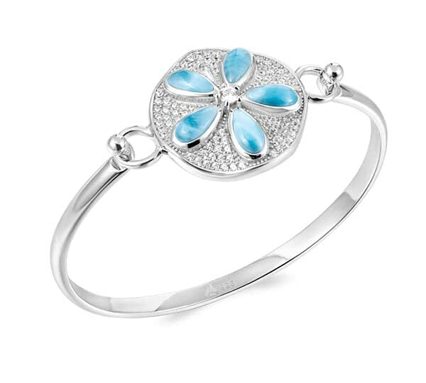 Larimar Pavé Sand Dollar Converta Bangle Bangle Island by Koa Nani 