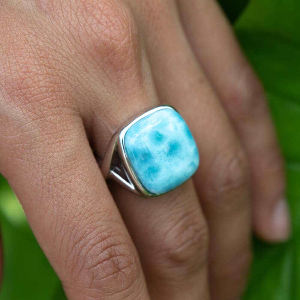 Larimar Royal Cocktail Ring Ring Island by Koa Nani 