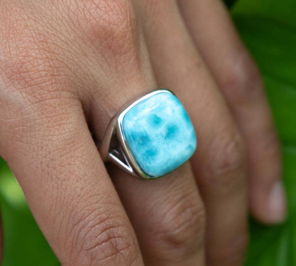 Larimar Royal Cocktail Ring Ring Island by Koa Nani 