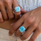 Larimar Royal Cocktail Ring Ring Island by Koa Nani 