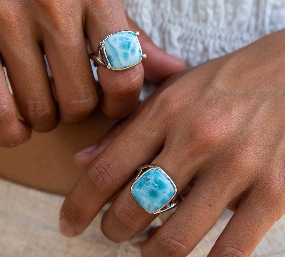 Larimar Royal Cocktail Ring Ring Island by Koa Nani 