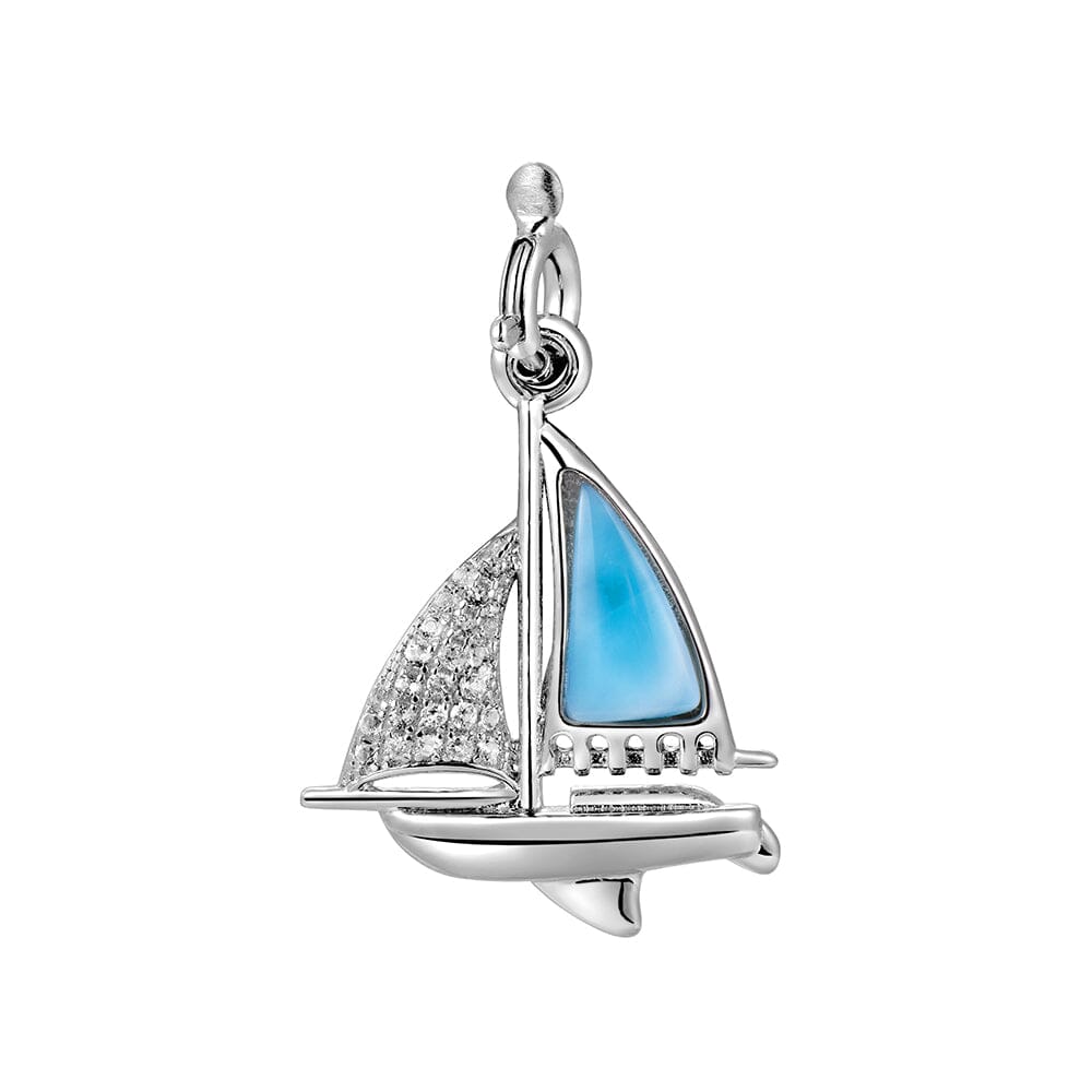 Larimar Sailboat Charm Other Island by Koa Nani 