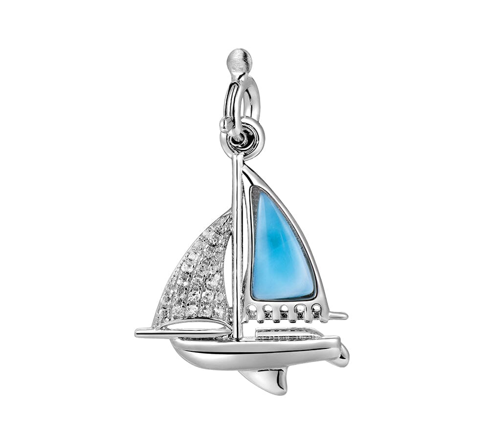 Larimar Sailboat Charm Other Island by Koa Nani 