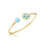 Larimar Sand Dollar Pavé Sleek Bangle Bangle Island by Koa Nani 