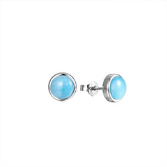 Larimar Stud Earrings Earrings Island by Koa Nani 