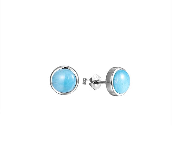 Larimar Stud Earrings Earrings Island by Koa Nani 