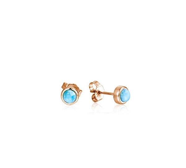 Larimar Stud Earrings Earrings Island by Koa Nani 