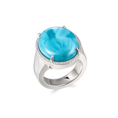 Larimar Sun Halo Ring Ring Island by Koa Nani 