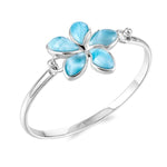 Larimar Sunrise Plumeria Converta Bangle Bangle Island by Koa Nani 