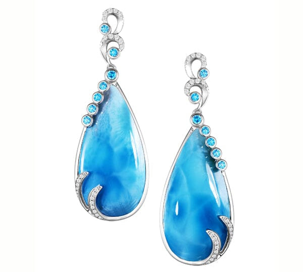 Larimar Tears of Joy Pendant & Earrings Set Other Island by Koa Nani 