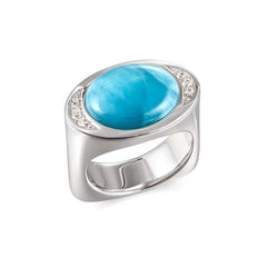 Larimar Tidal Grace Ring Ring Island by Koa Nani 