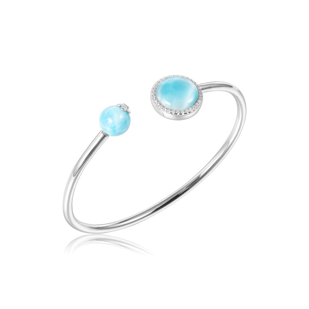 Larimar Venus Bangle with Bead Bangle Island by Koa Nani 