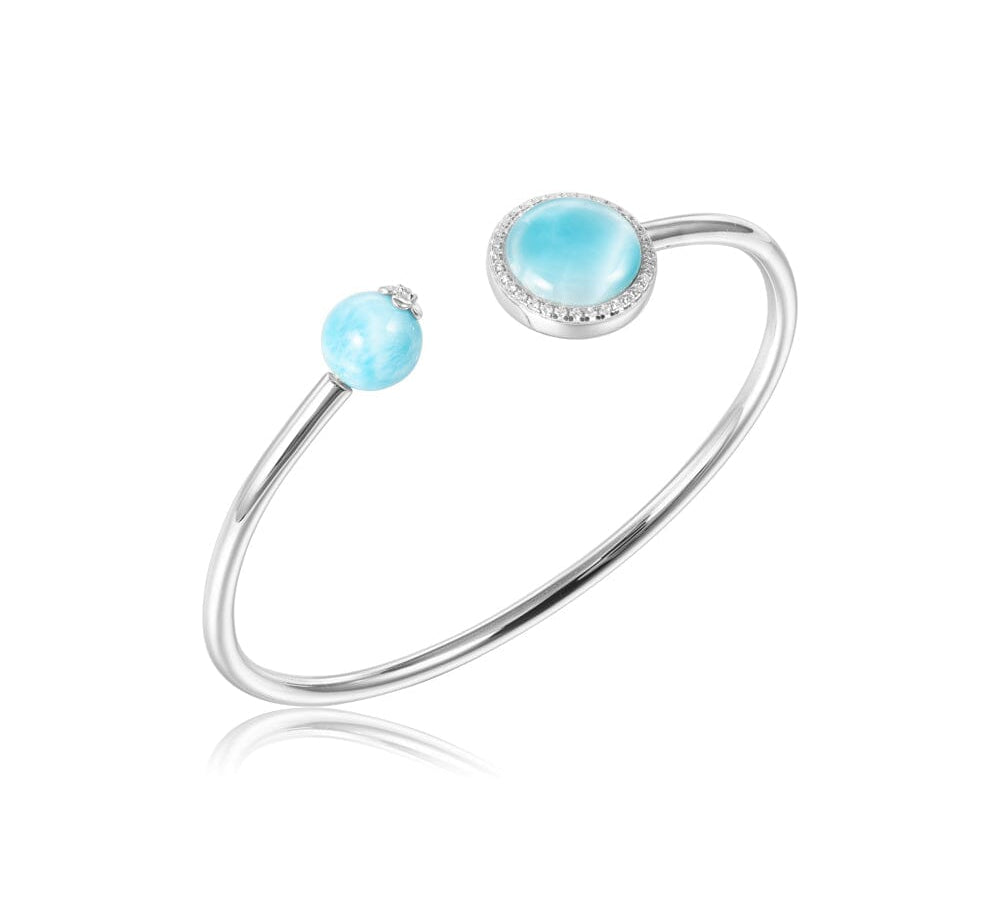 Larimar Venus Bangle with Bead Bangle Island by Koa Nani 