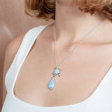 Larimar Waimea Honu Teardrop Pendant Pendant Island by Koa Nani 