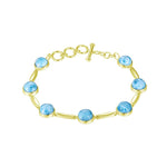 Larimar Water Drops Charm Bracelet Bracelet Island by Koa Nani 