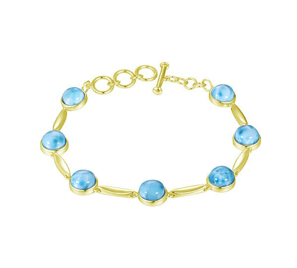 Larimar Water Drops Charm Bracelet Bracelet Island by Koa Nani 