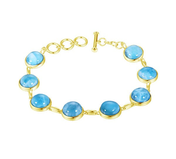 Larimar Water Planets Charm Bracelet Bracelet Island by Koa Nani 