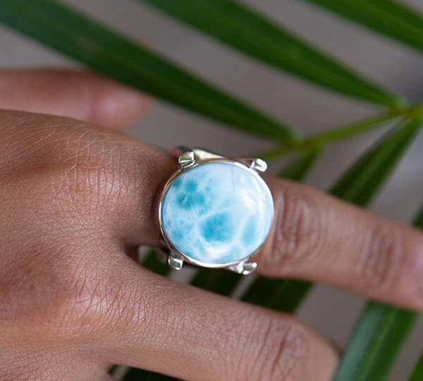 Larimar World's Ocean Cocktail Ring Ring Island by Koa Nani 