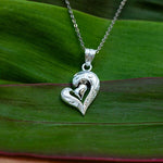 Mau Loa Open Heart Pendant Pendant Island by Koa Nani 