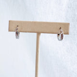 Mini Hoop Earrings with Scroll Engraving Earrings Island by Koa Nani 