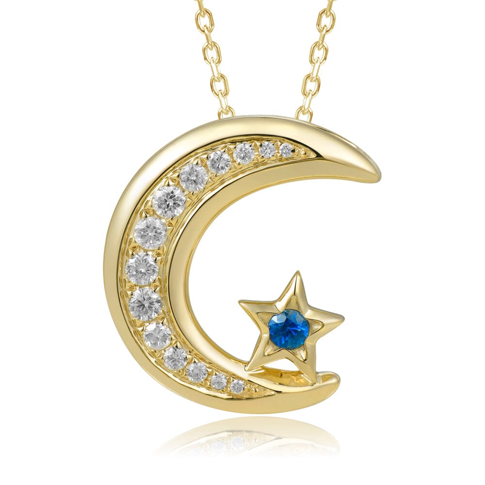 Moon & Star Pendant Pendant Island by Koa Nani 