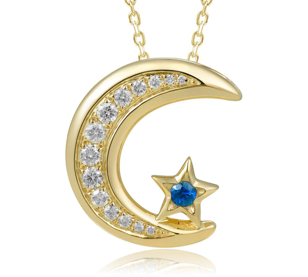 Moon & Star Pendant Pendant Island by Koa Nani 