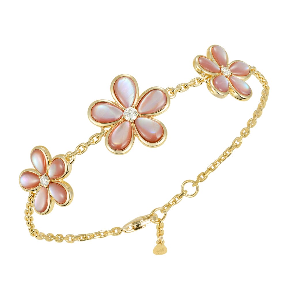 Mother of Pearl Plumeria Bracelet Bracelet Island by Koa Nani 