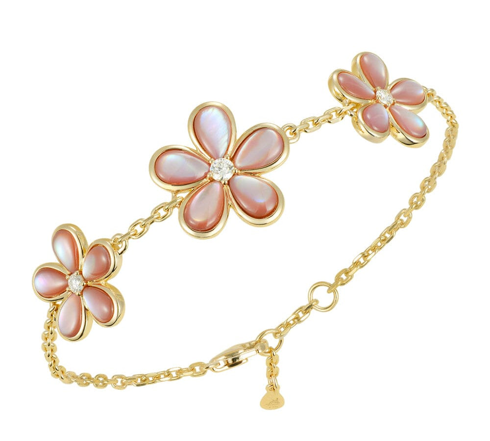 Mother of Pearl Plumeria Bracelet Bracelet Island by Koa Nani 