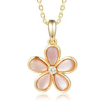 Mother of Pearl Plumeria Pendant Pendant Island by Koa Nani 