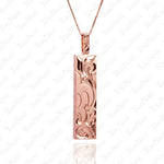 Naupaka Honu Bar Pendant Pendant Island by Koa Nani Rose Gold 