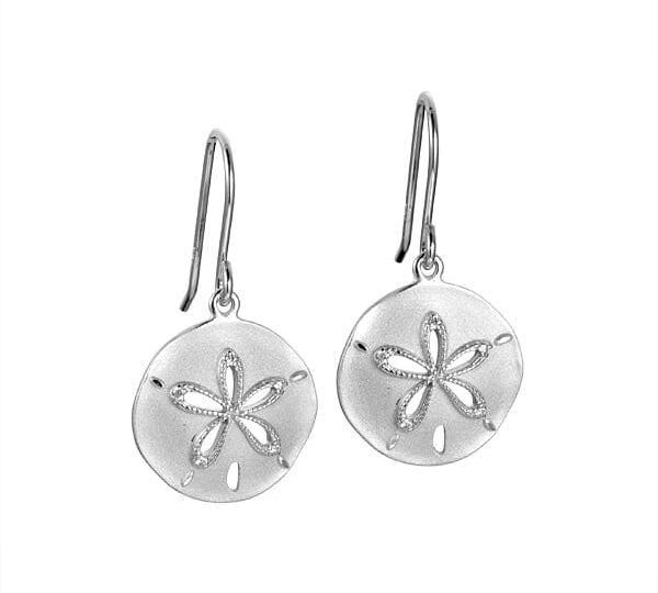 Ocean Isle Sand Dollar Hook Earrings Earrings Island by Koa Nani 