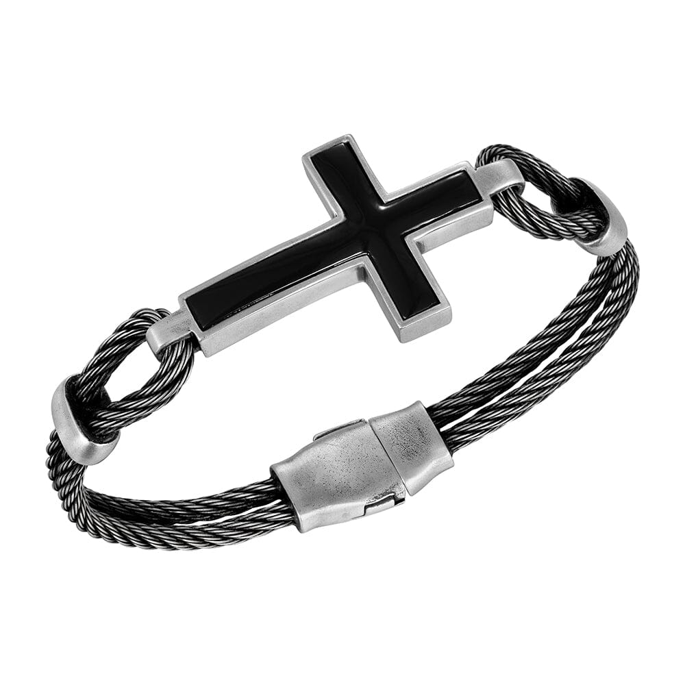 Onyx Cross Nocturne Bracelet Bracelet Island by Koa Nani 