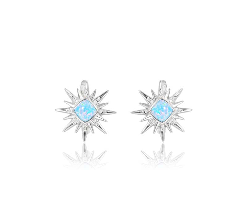 Opal Art Deco Hoku Earrings Earrings Island by Koa Nani 