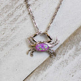 Opal Atlantic Blue Crab Pendant Pendant Island by Koa Nani 