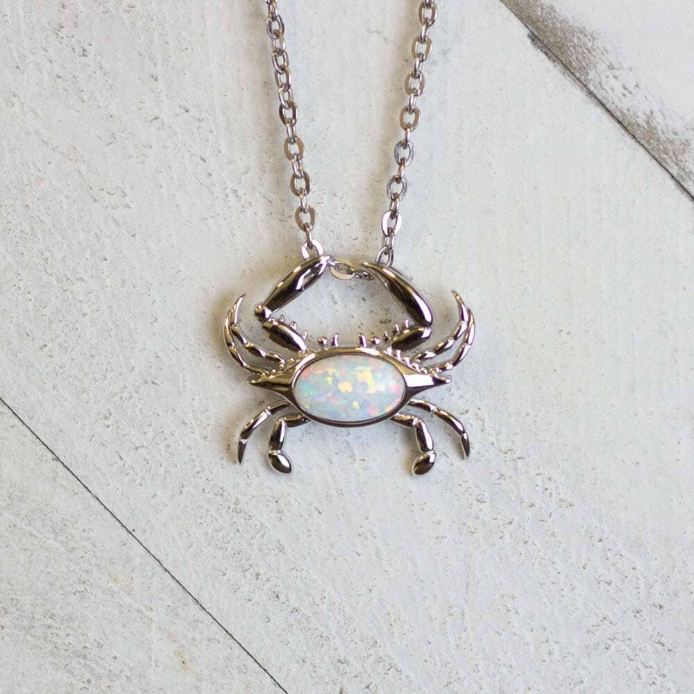 Opal Atlantic Blue Crab Pendant Pendant Island by Koa Nani 