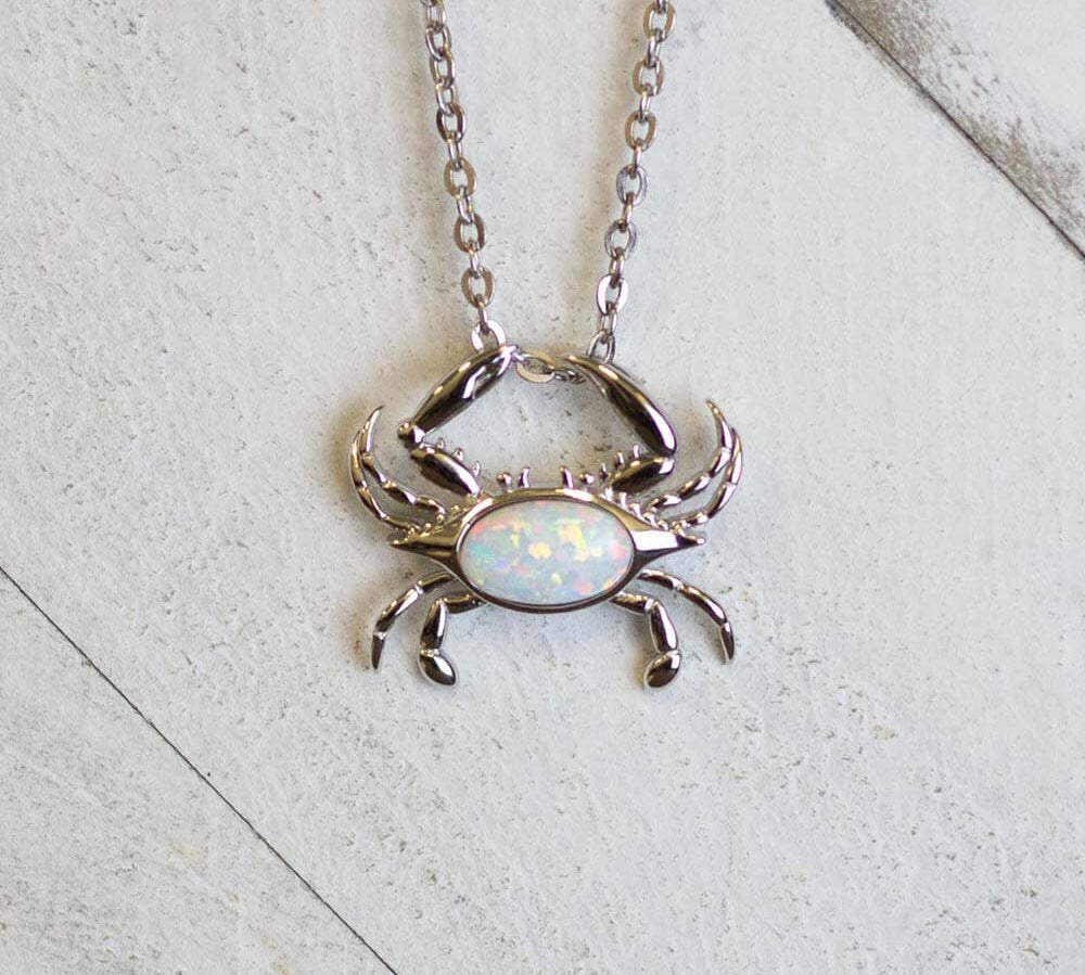 Opal Atlantic Blue Crab Pendant Pendant Island by Koa Nani 