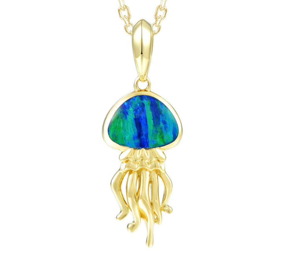 Opal Button Jellyfish Pendant Pendant Island by Koa Nani 