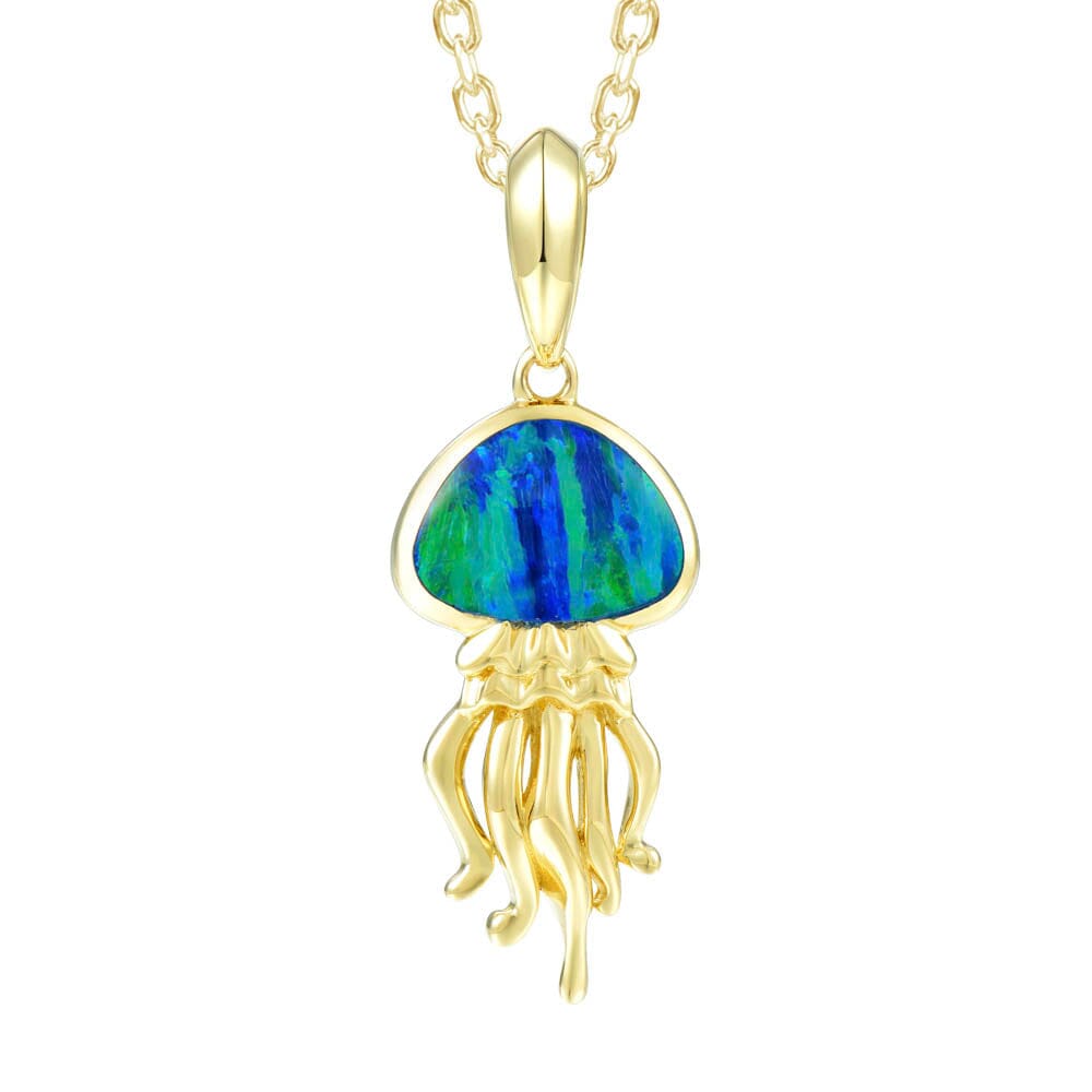Opal Button Jellyfish Pendant Pendant Island by Koa Nani 