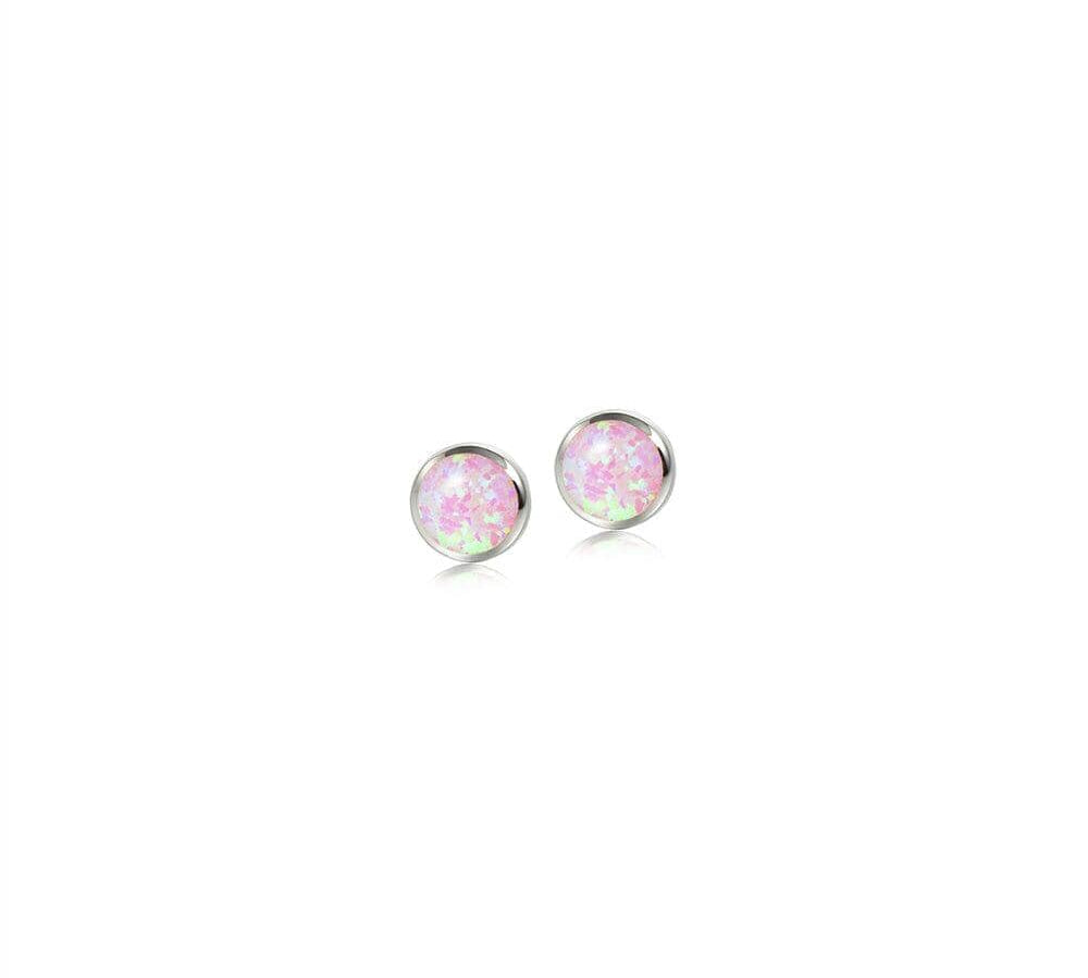 Opalite Stud Earrings Earrings Island by Koa Nani 9mm Pink 