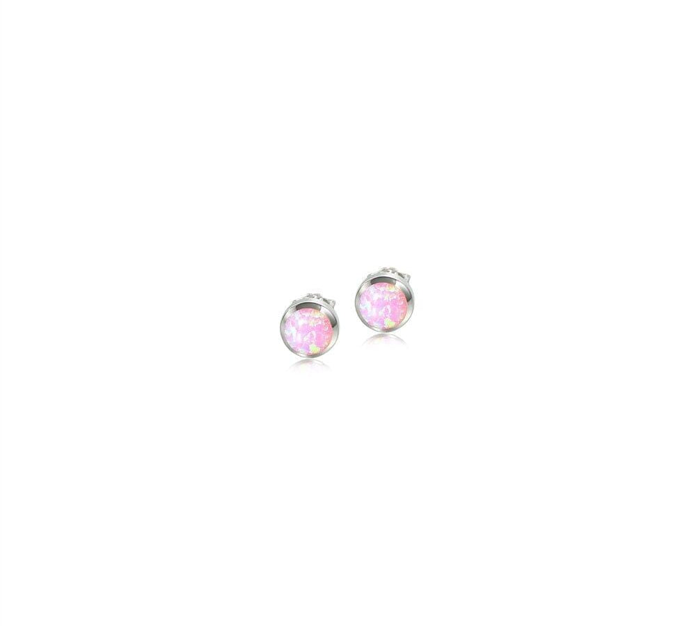 Opalite Stud Earrings Earrings Island by Koa Nani 7mm Pink 