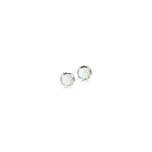 Opalite Stud Earrings Earrings Island by Koa Nani 8mm White 